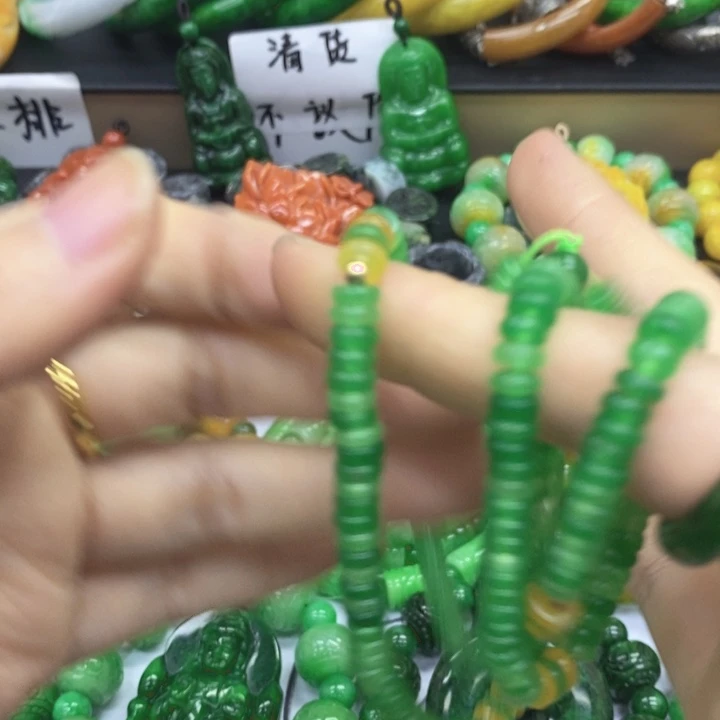 翡翠未镶嵌手链手链19