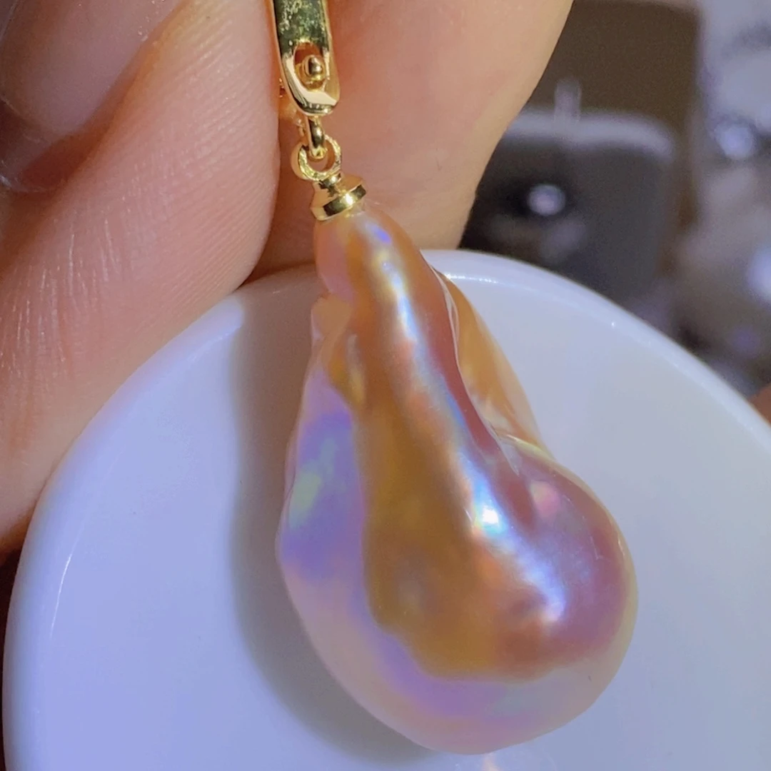 天然淡水珍珠（微瑕）淡水珍珠银S925镶嵌