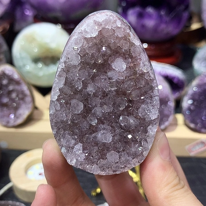珠宝半成品紫晶未镶嵌