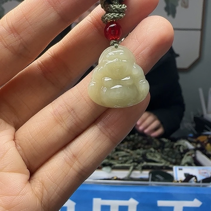 和田玉未镶嵌颈饰20mm