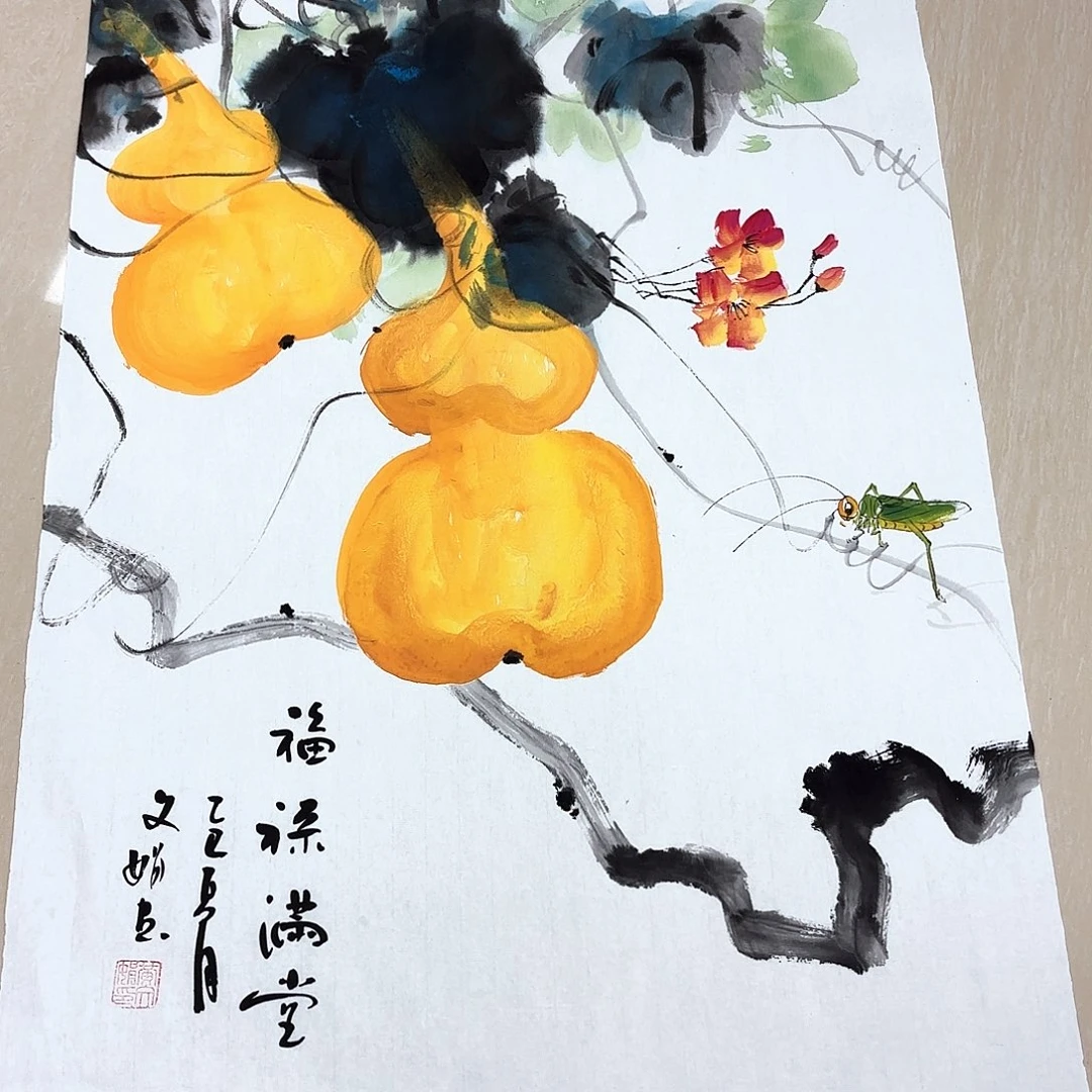 国画国画作品多次