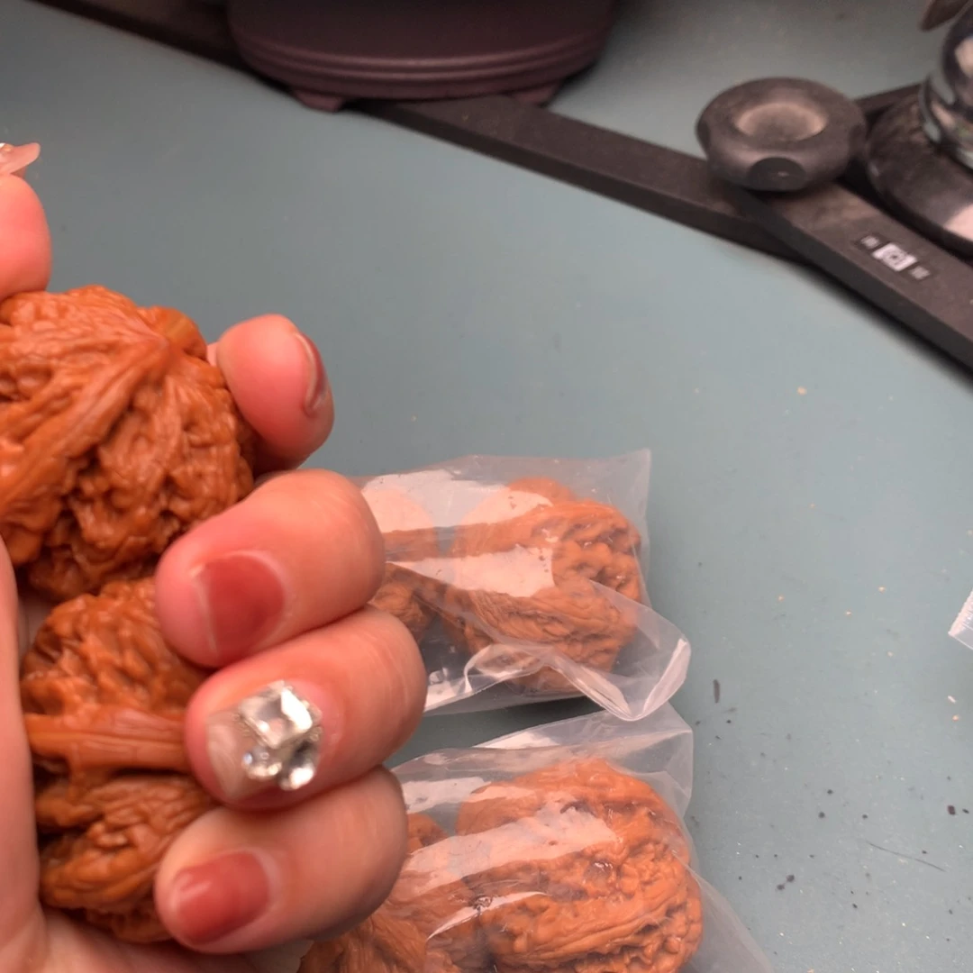 文玩核桃把件粗筋4445