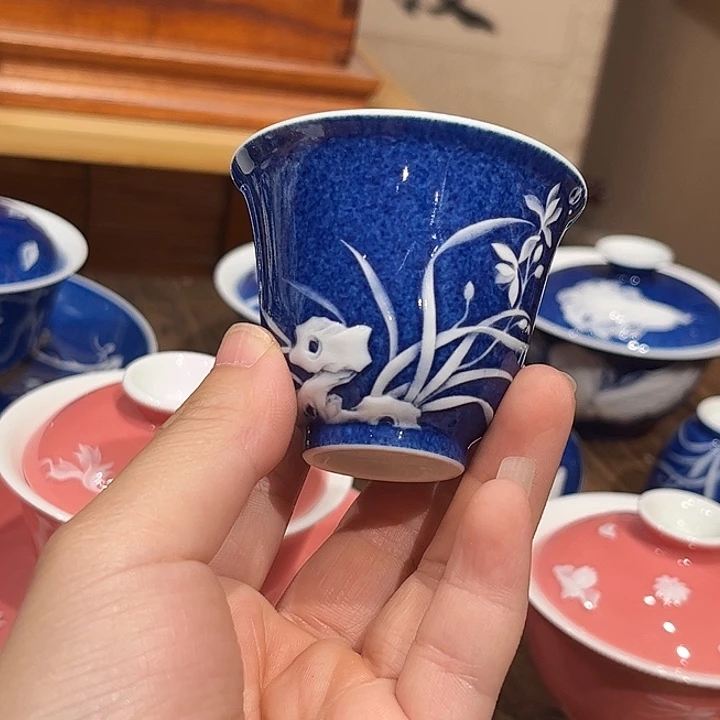堆白兰花杯杯杯杯