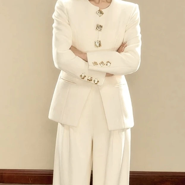 【546】雪孤品时尚气质百搭西装设计师轻奢（无需备注）休闲