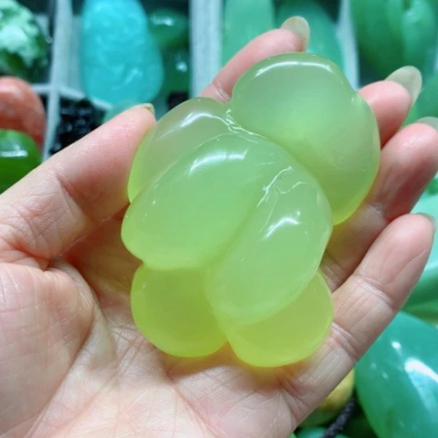 蛇纹石玉未镶嵌手把件