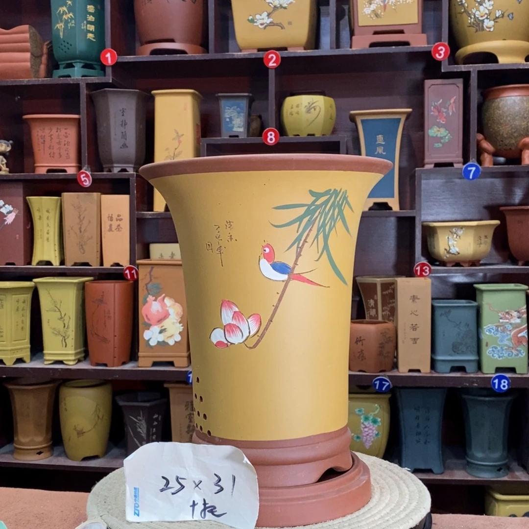 紫砂艺术紫砂花盆