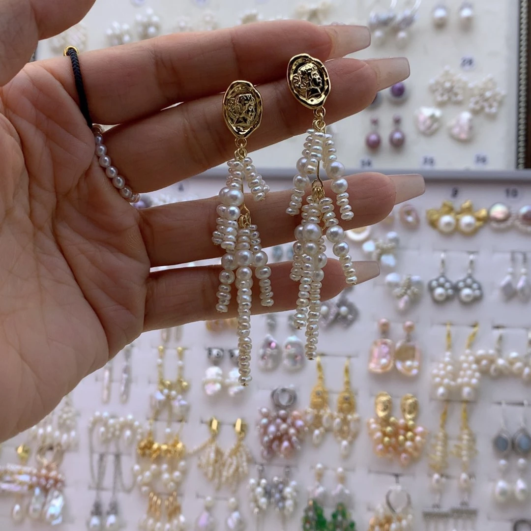 未镶嵌耳饰淡水珍珠