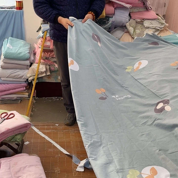 莫代尔纤维长绒棉蓝灰大樱桃8.9米