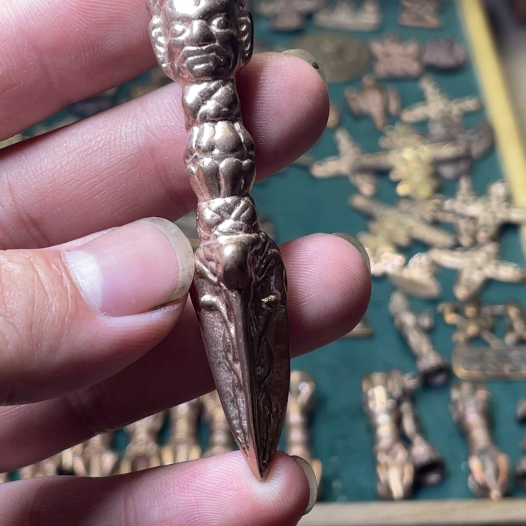 藏传加银双面普巴撅