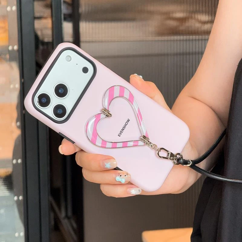 原装正品适用EVENSHOW2025新款独特超好看背带斜挎手机壳带挂绳苹