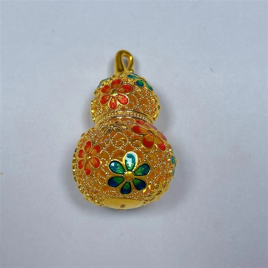 福满圆珠宝1 足金999投资金 5D硬金太阳花葫芦