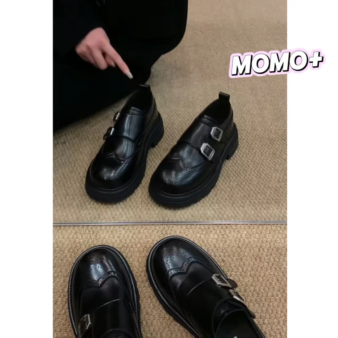 厚底款 长期主义-定制款巴洛克雕花厚底小皮鞋A10-261