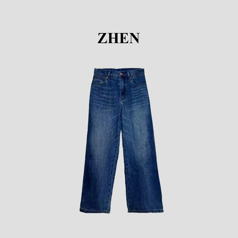 【ZHEN】25Z0010 2025新款裤子显瘦遮肉小众设计款