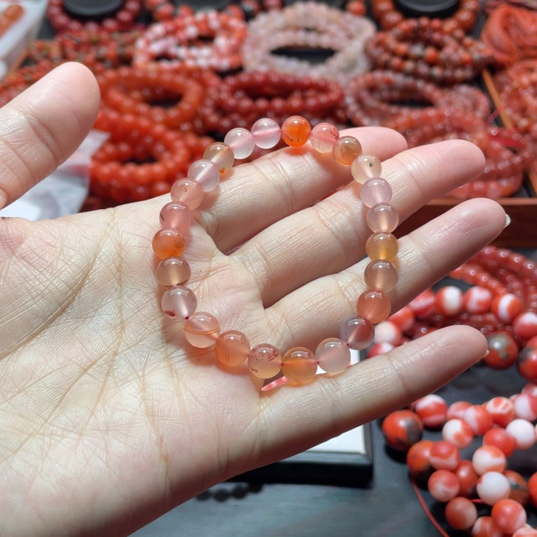 南红玛瑙手链未镶嵌