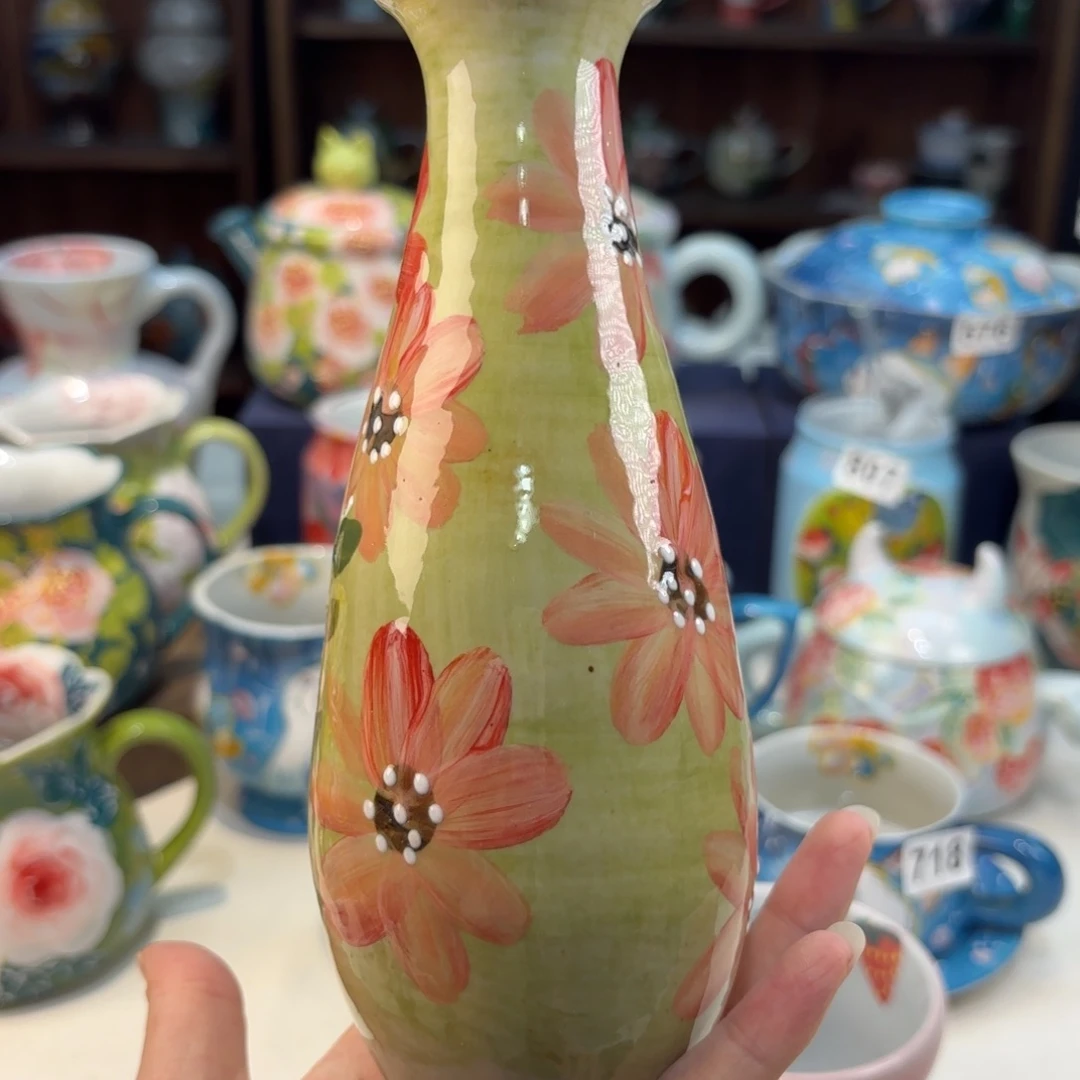 瓷片景德镇手绘高温釉下彩陶瓷茶具