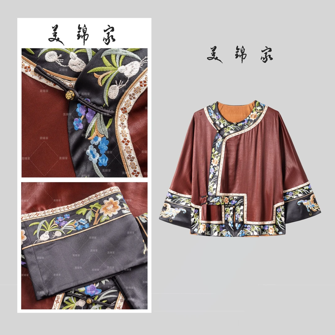 Y【美锦家】国风女款斜襟上衣250736