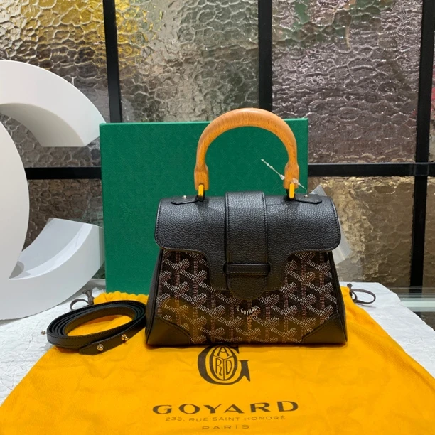 99新 Gaoy/戈雅 戈雅黑色mini西贡包 25020056-01