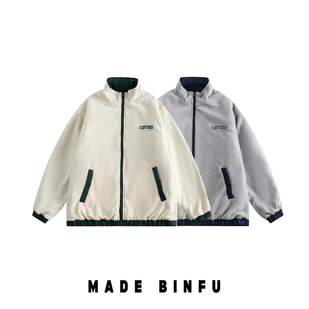 BINFU新款双面可穿男女同款外套