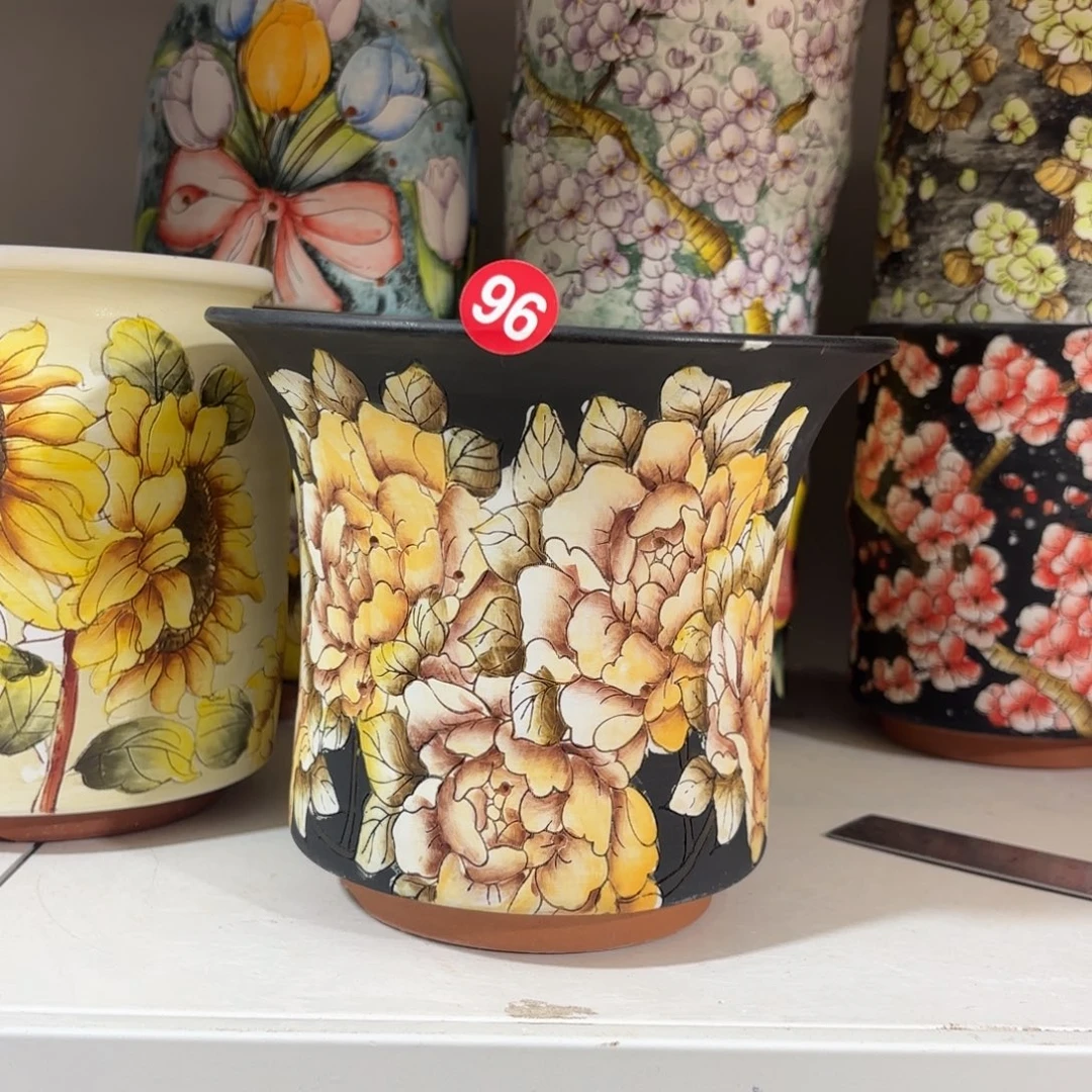 景德镇手绘花盆陶瓷16/14