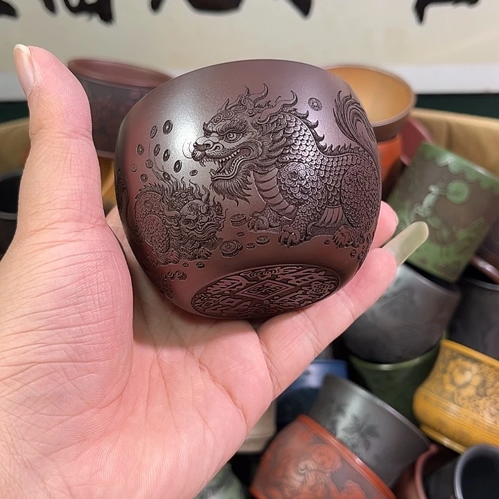 茶杯紫砂全手工紫砂主人杯
