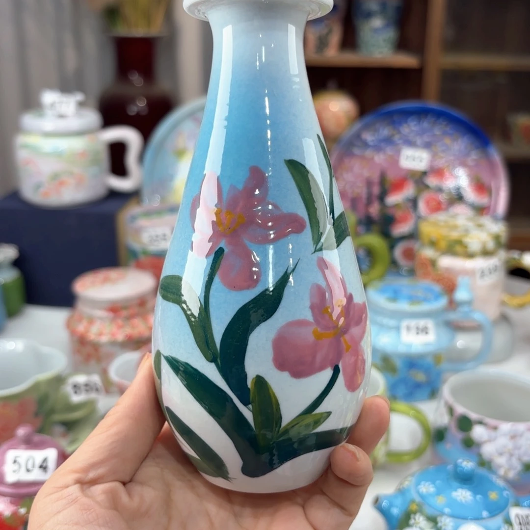 景德镇手绘高温釉下彩陶瓷茶具