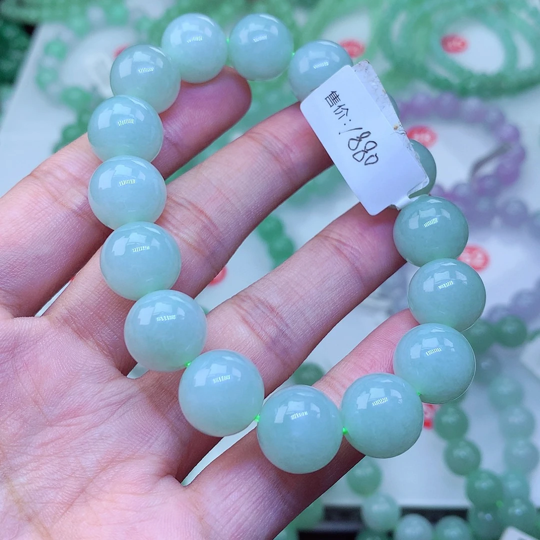 翡翠未镶嵌毛衣链卡13