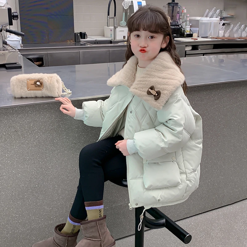 巴拉巴拉云朵女童娃娃领服冬装加厚保暖小女孩棉衣宝宝休闲