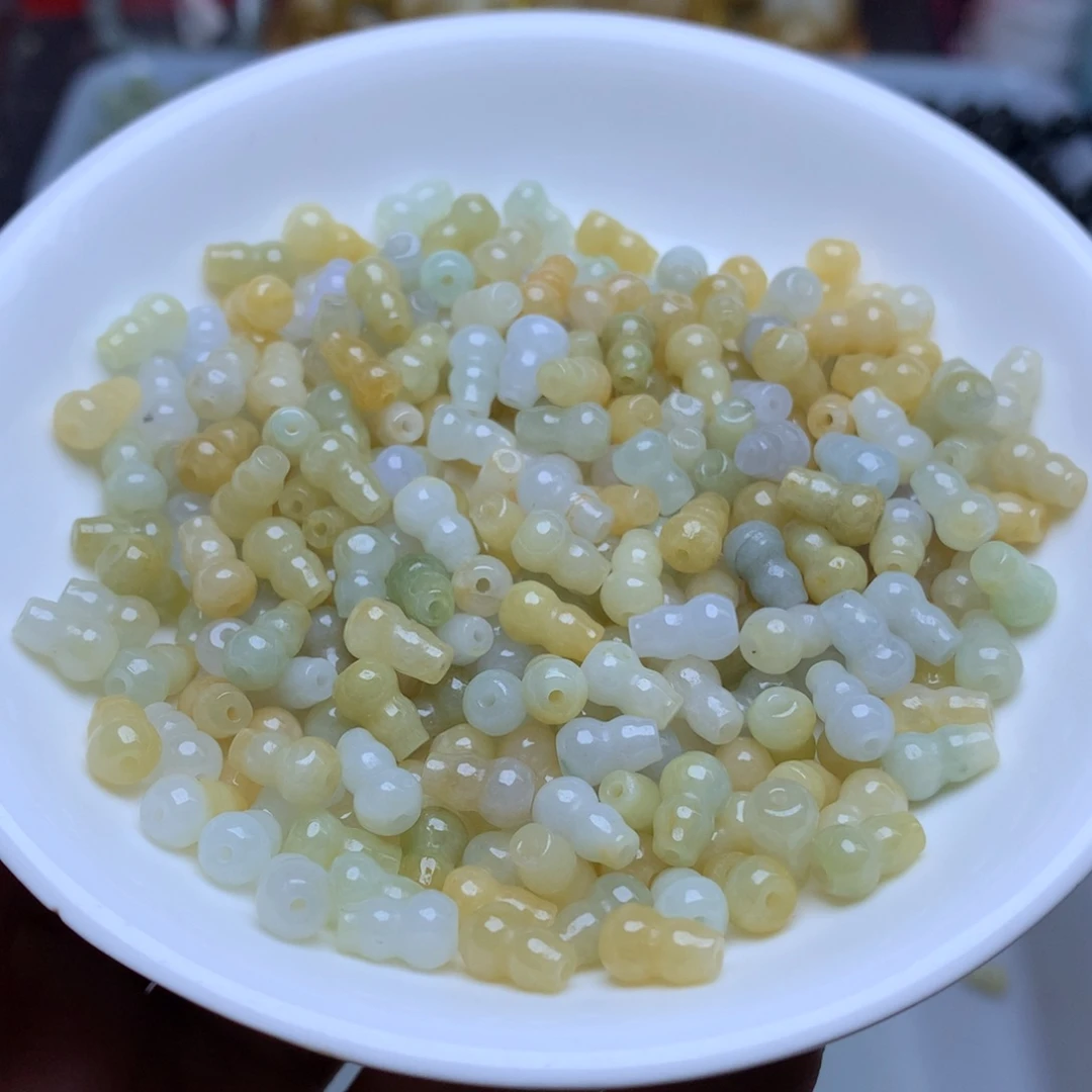 【闪购商品】未镶嵌手链翡翠卡5乘8多宝葫芦50个