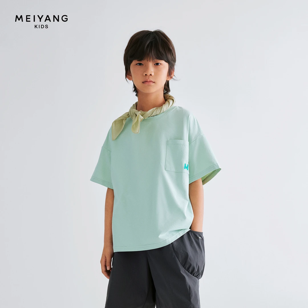 【小口袋T】美洋童装MEIYANGKIDS 去污速干防晒男童女童短袖T恤