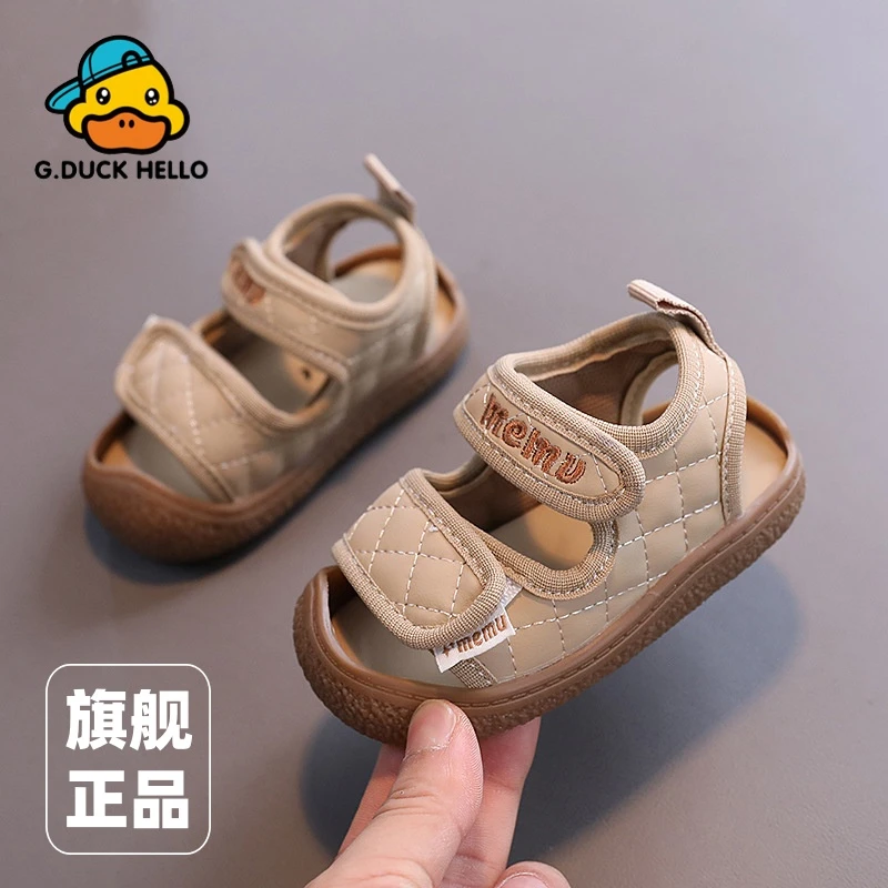 G. DUCK HELLO宝宝学步鞋2025年夏季新款包头沙滩鞋软底防滑凉鞋