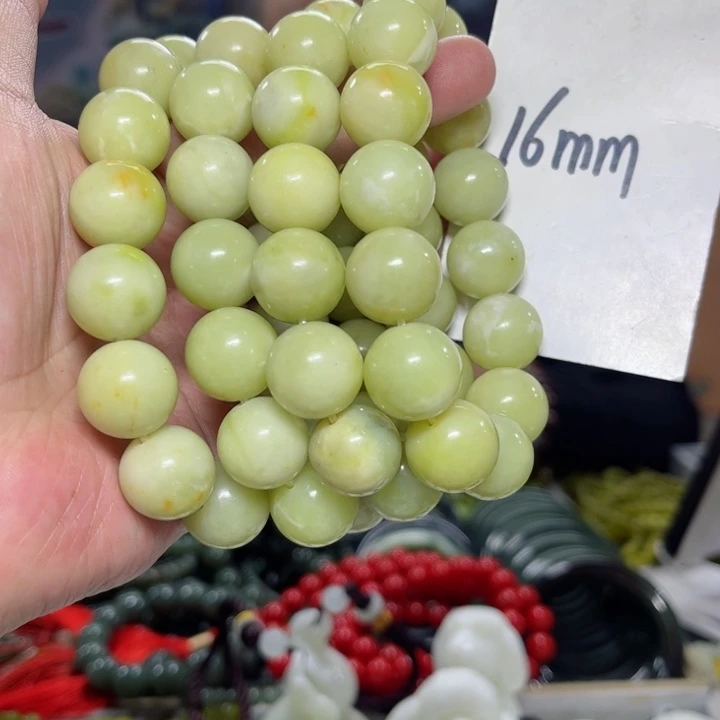 蛇纹石玉手串多样性发货未镶嵌