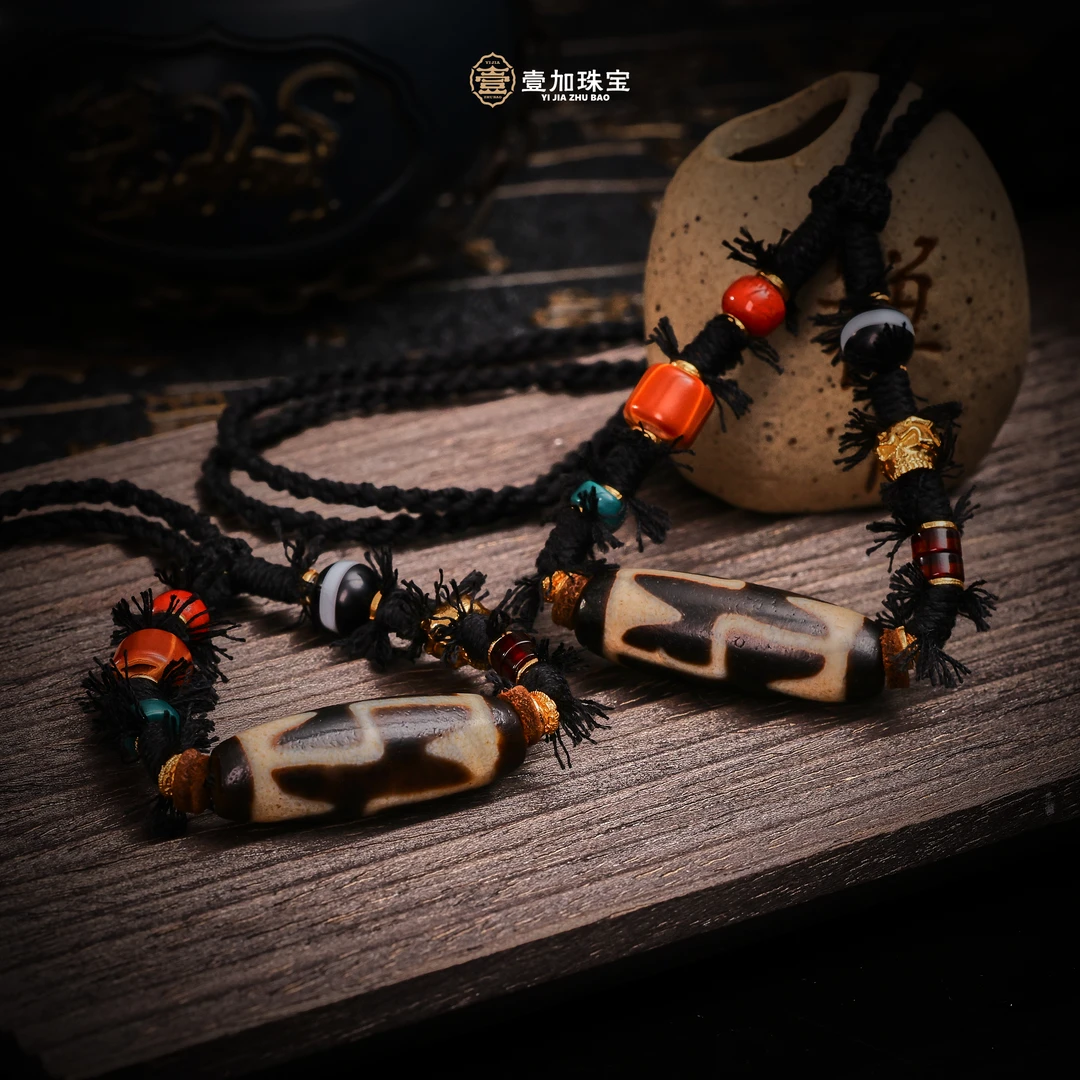 壹加林妹妹 | 玛瑙老料古珠中号系列锁骨链多样性发其一
