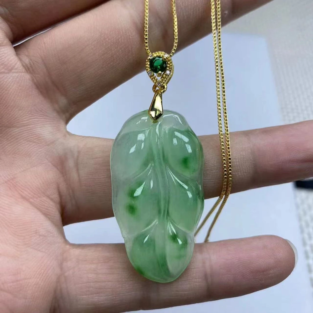 N224飘花叶子吊坠经典精品时尚气质百搭情侣多样性发一