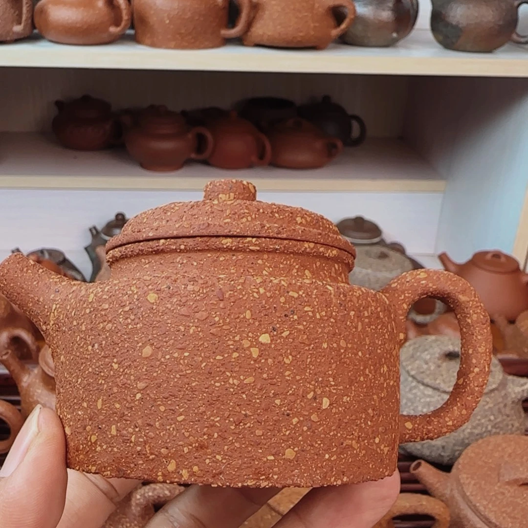 哥***哥茶壶紫砂八目红降瑕德钟150cc