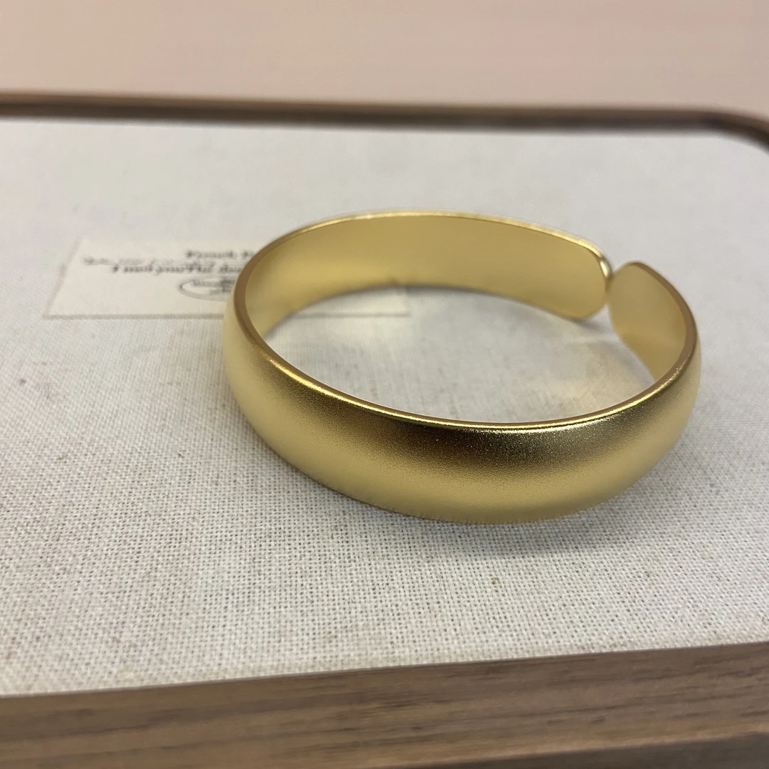 手镯 CHANGJIU/昌久 黄色轻奢时尚气质简约经典手镯044