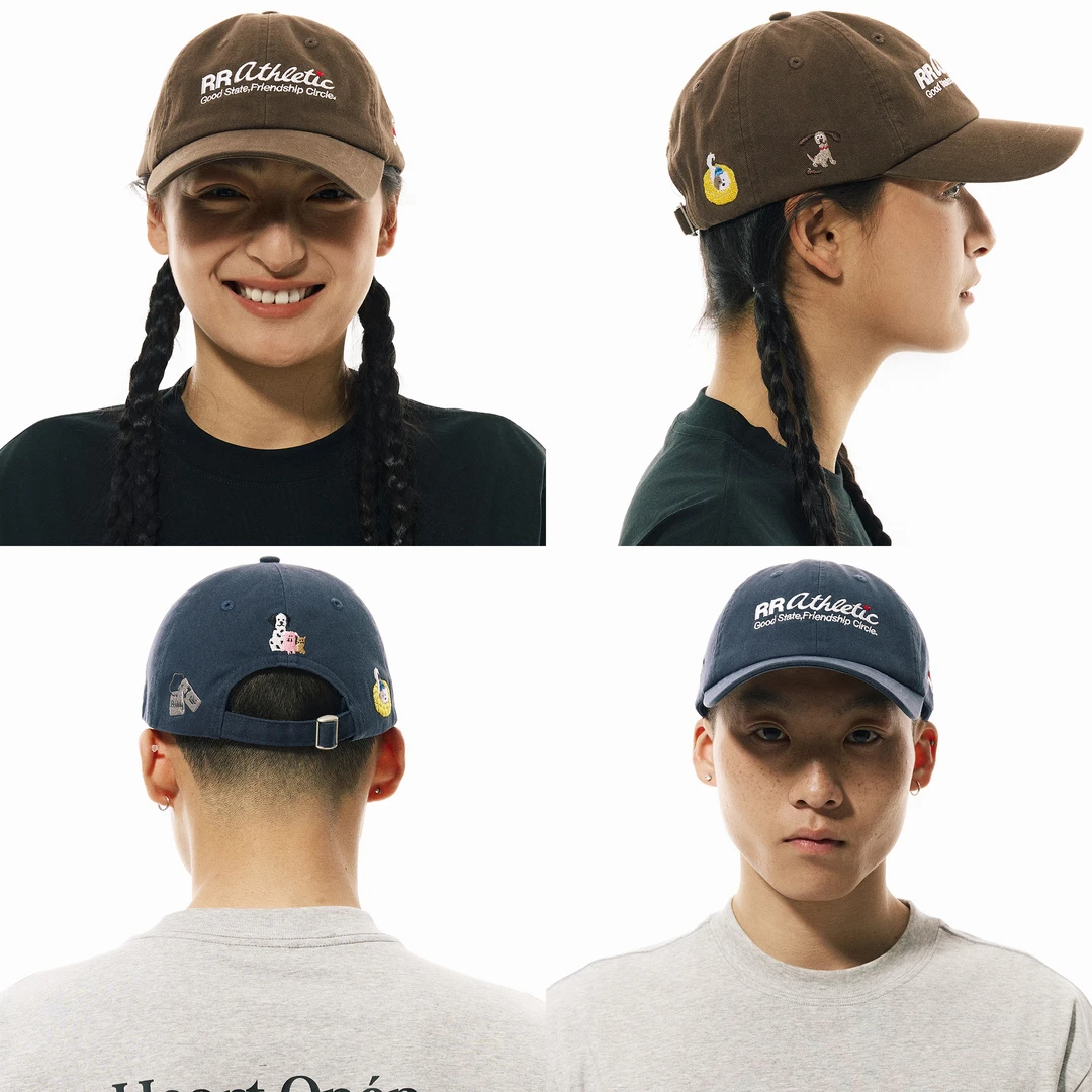 REAIMNESS「超多狗子」高密度刺绣弯檐帽