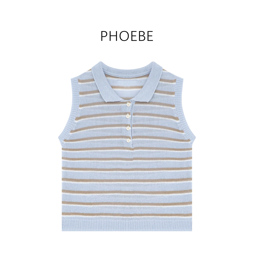 【秀场配色背心】PHOEBE叶姐 韩版气质时尚百搭背心HF5050760C