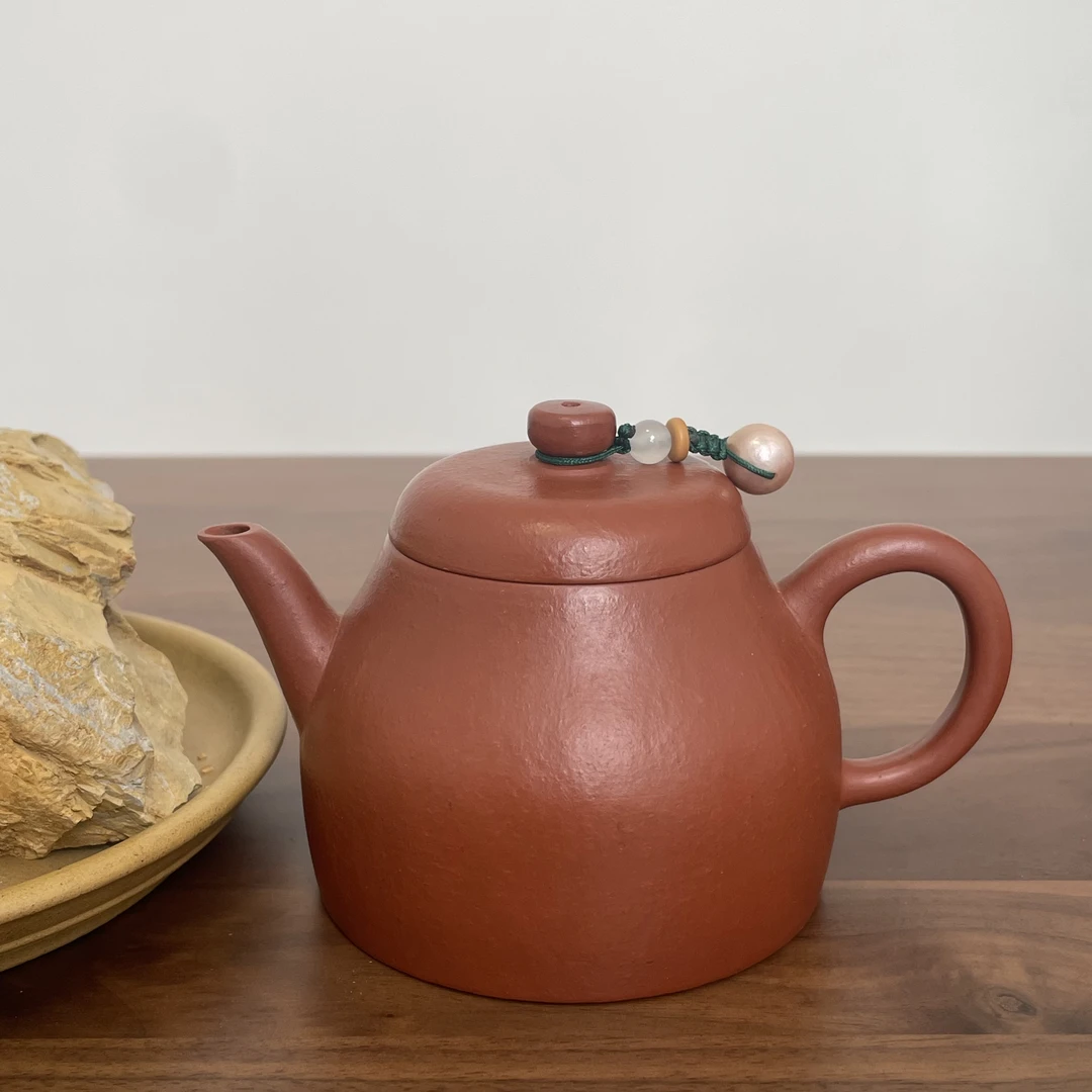 0添加 小煤窑老朱泥生砂 铁17% 150CC 全手工仿乾隆年间逸公壶型