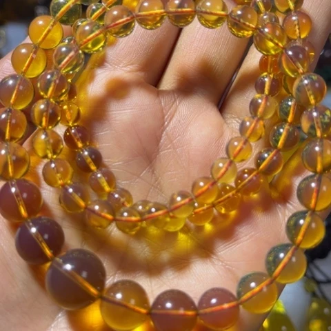 琥珀手链未镶嵌妮*