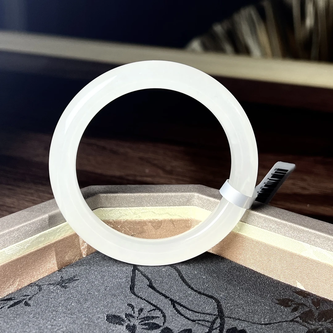 【缺货】和田玉白玉手镯多样性发一 (51-60)11*10