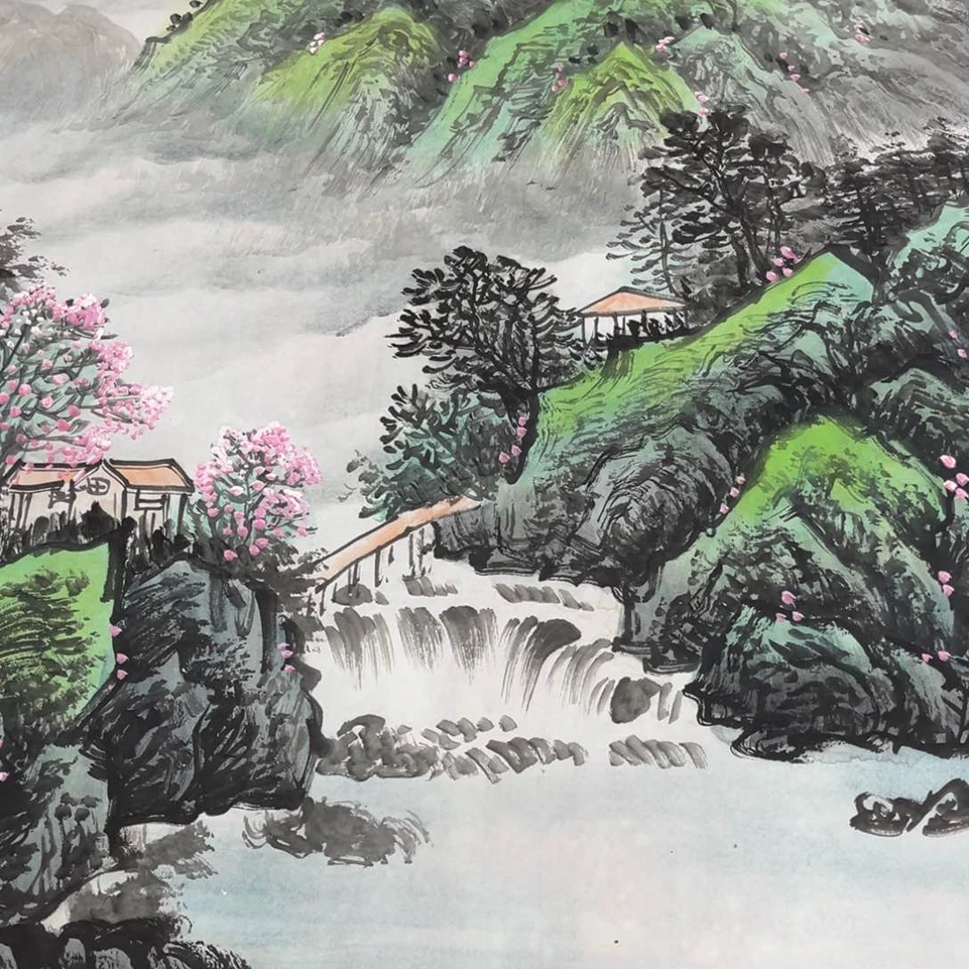 国画鎖*๑宣纸手绘，手工作品