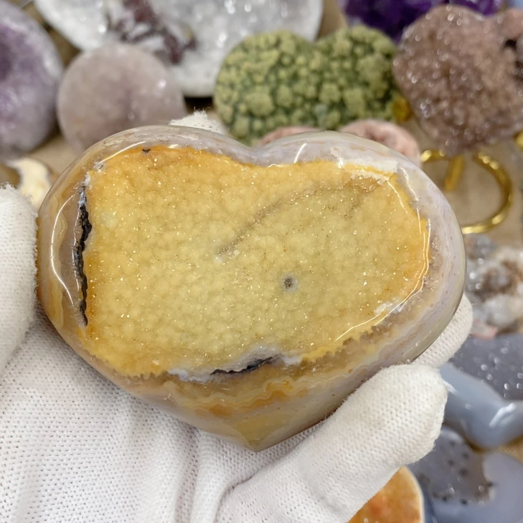 水晶水晶摆件未镶嵌笑*眯