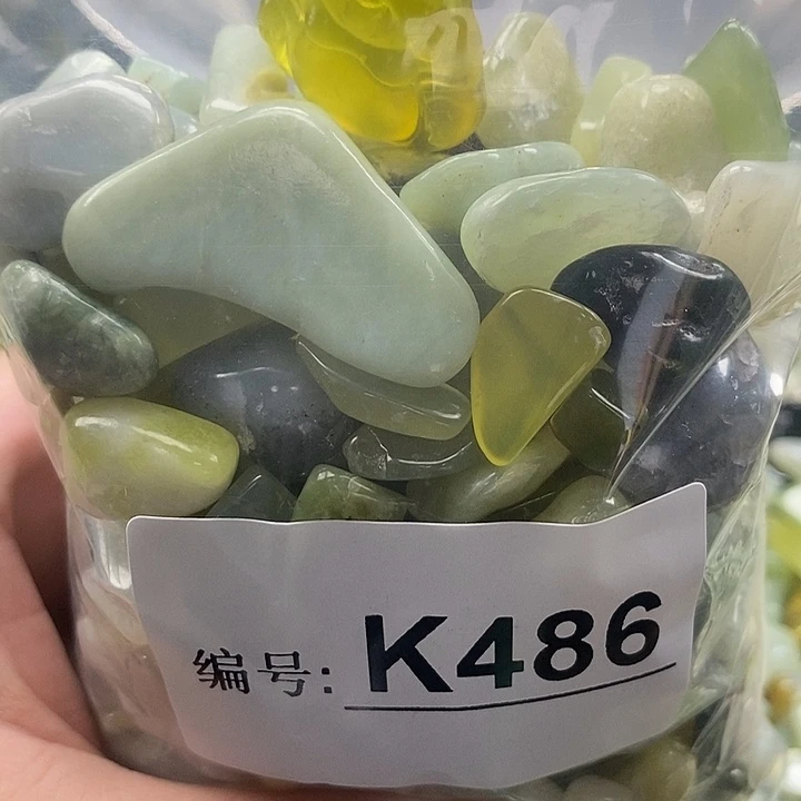 岫玉鱼缸石未镶嵌