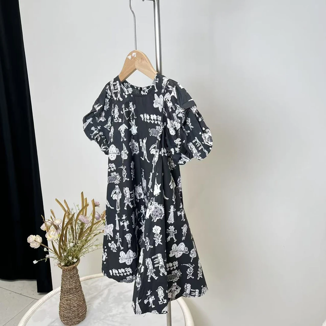 女童新款连衣裙藏青色 1331憩系