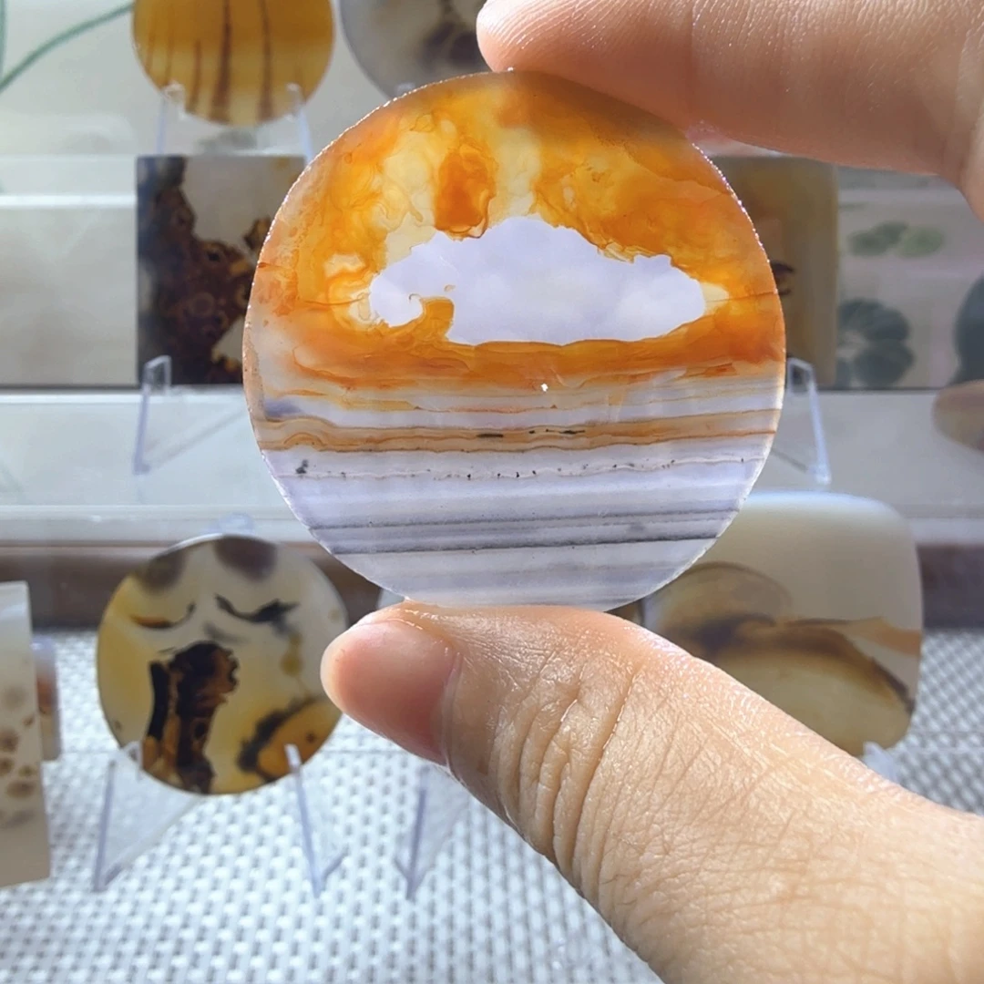 玛瑙/玉髓未镶嵌吊坠(不含链)17