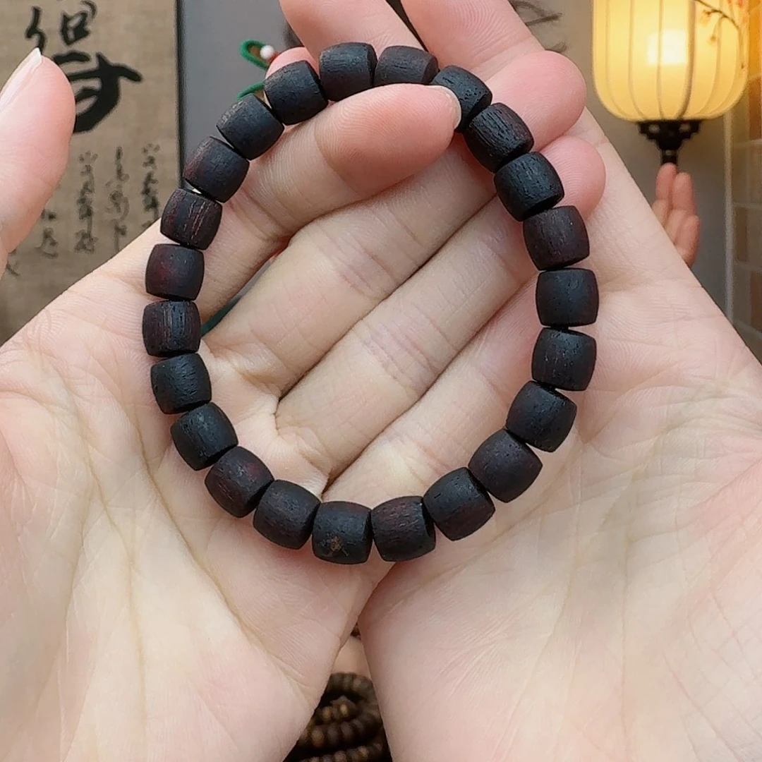 降真香手串/手链海南降真香黑油桶珠0.8