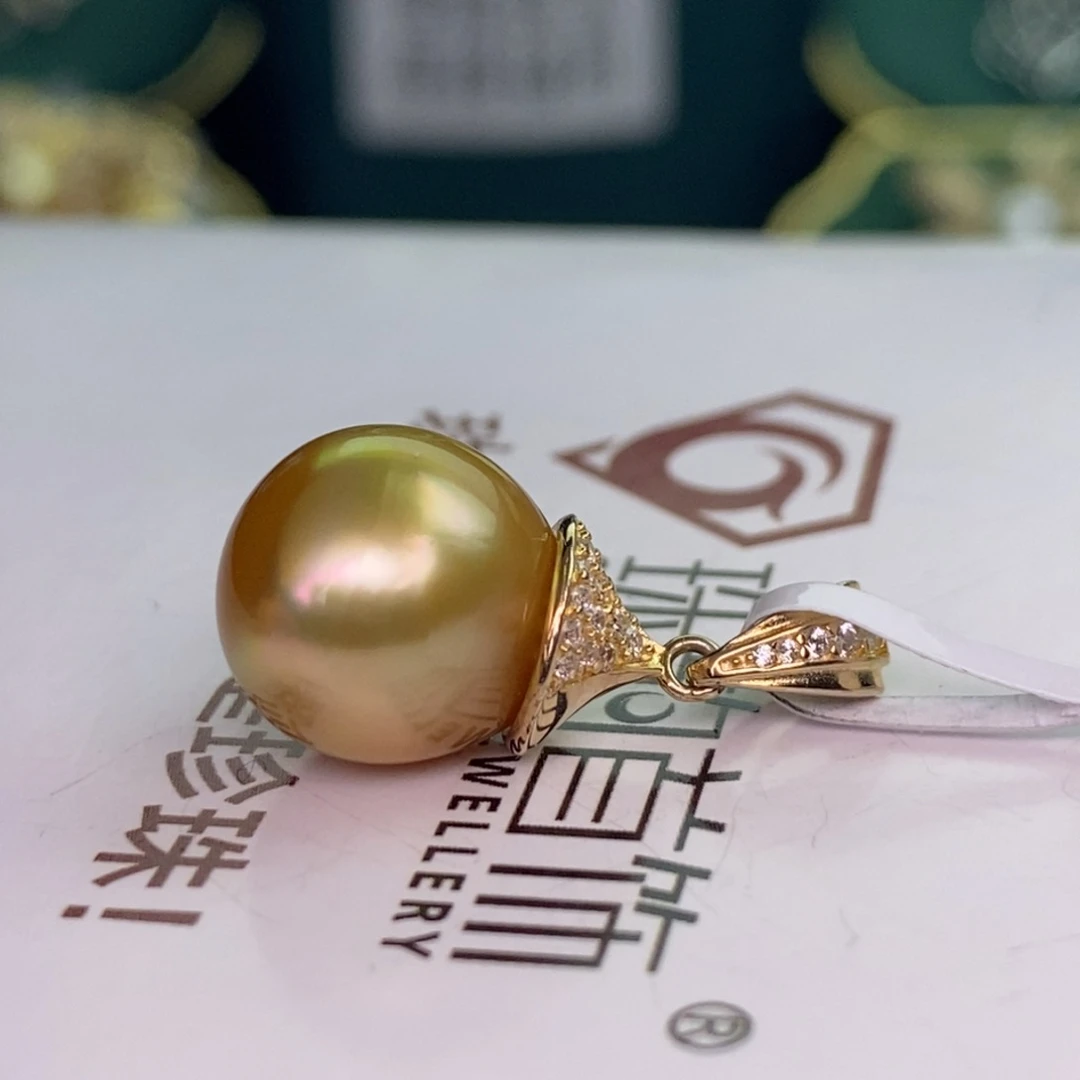 颈饰银S925镶嵌海水珍珠