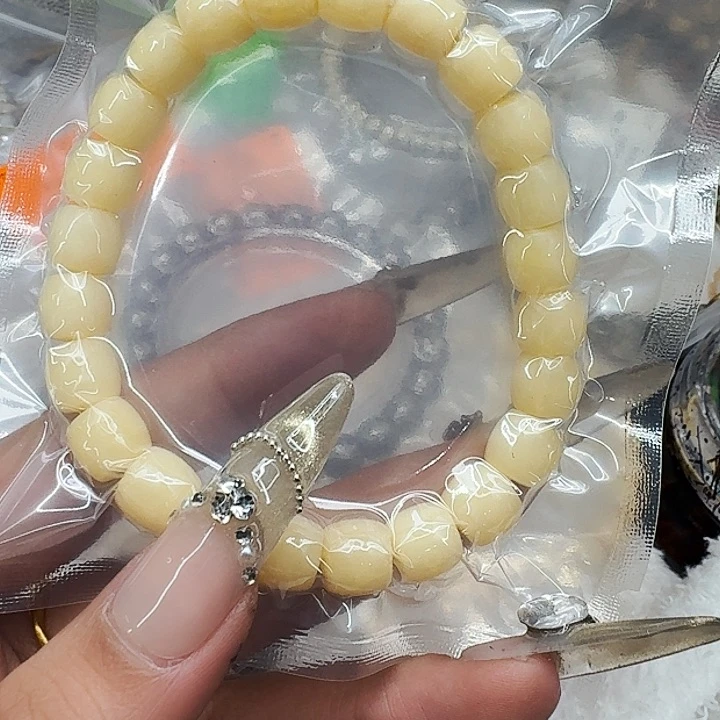 星月菩提手串597黄驼骨98直单圈
