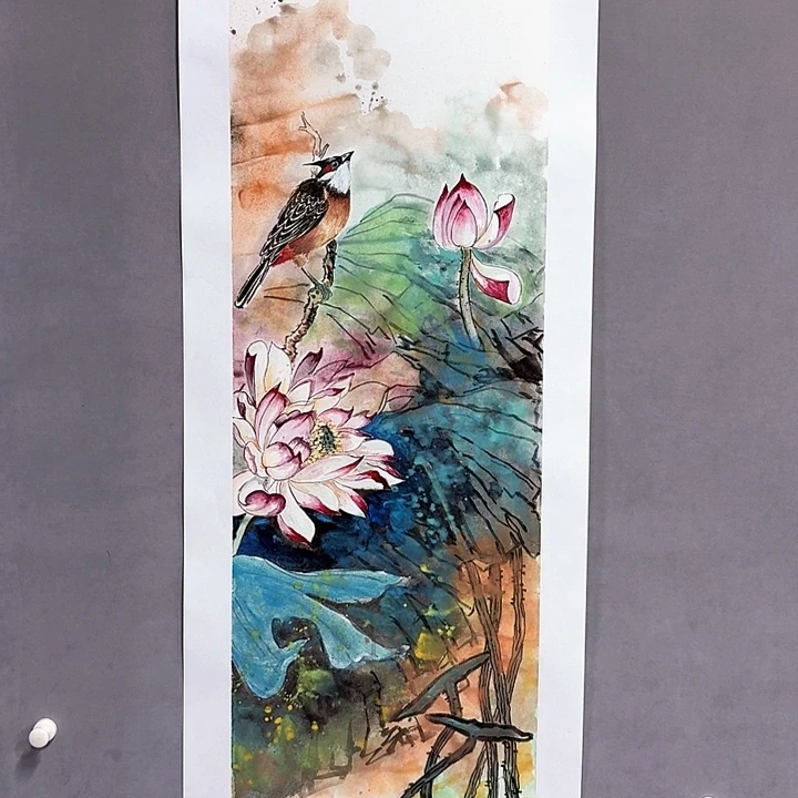 国画亲笔手绘放心去藏