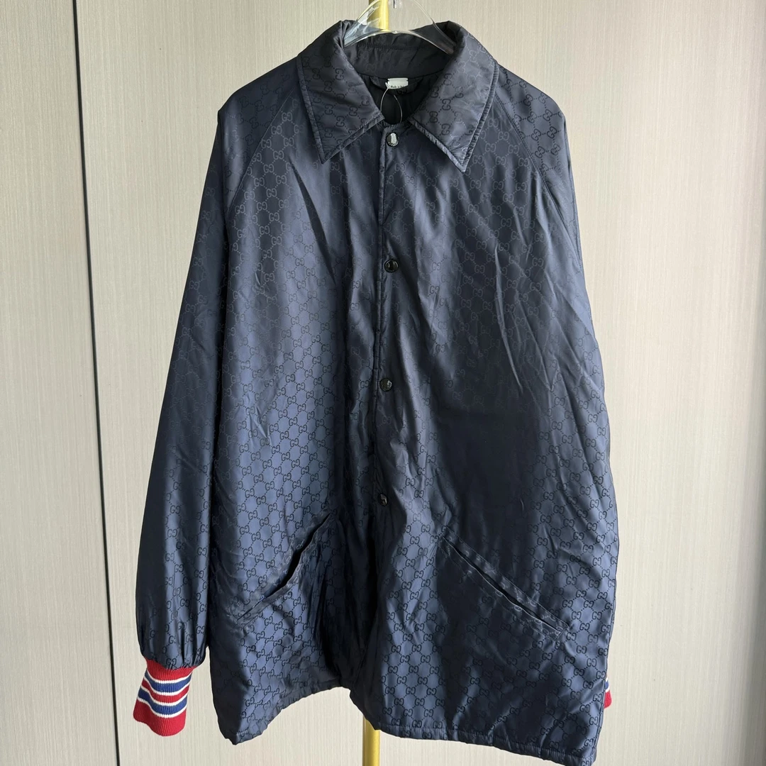 99新 GUCCI/古驰 满印棉服/尺码44/E0268